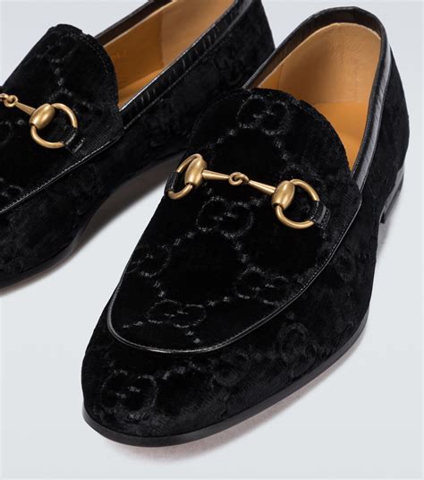 gucci velvet black|gucci black velvet loafers.